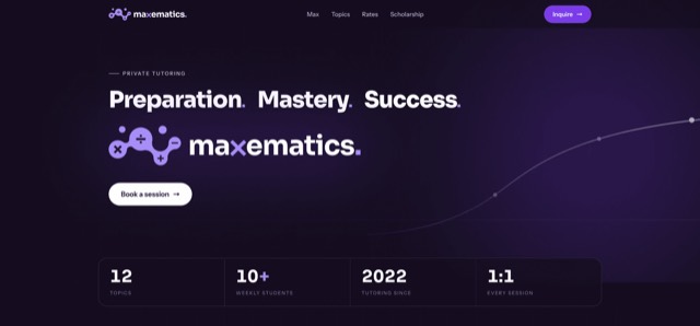 Maxematics website