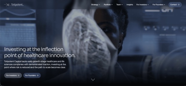 Totipotent Capital website